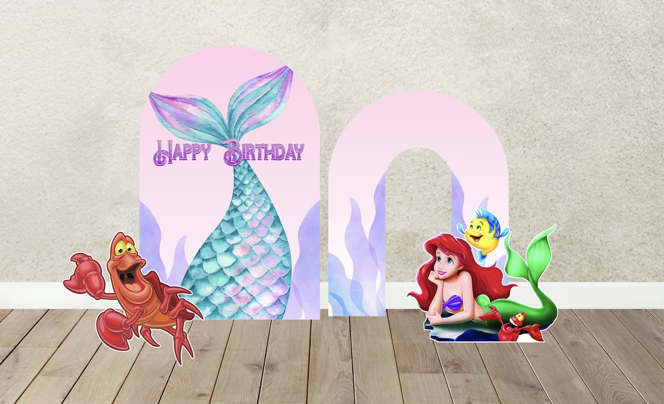 Little Mermaid party backdrop