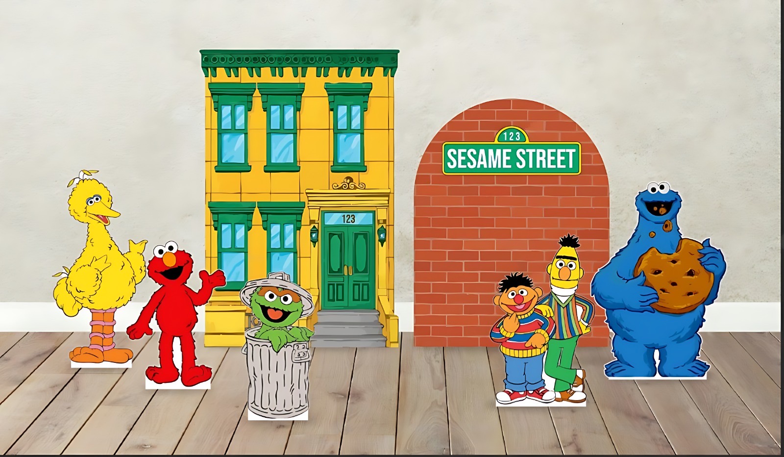 Sesame Street party backdrop